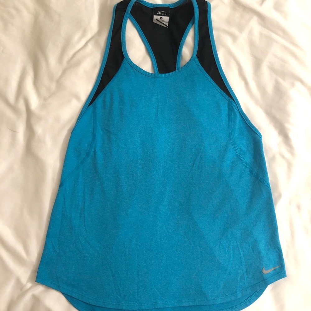Bright Blue Razor Back Loose Under Armour Tank Top